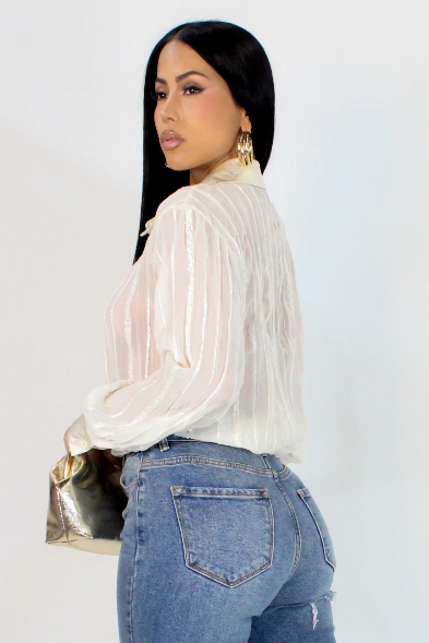 From work to Wine Blouse