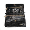 Annie 2 Woven Flap Crossbody: Black