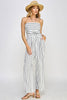 Hit me up Palazzo Romper: Soft white/Black