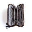 Key Note Woven Wallet: Checkered Black