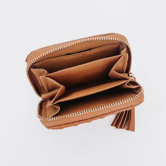 Key Note Woven Wallet: Brown