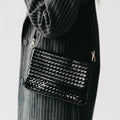 Annie 2 Woven Flap Crossbody: Black