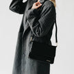 Annie 2 Woven Flap Crossbody: Black