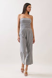 Hit me Up Palazzo Romper: Light Charcoal
