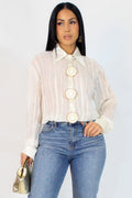 From work to Wine Blouse