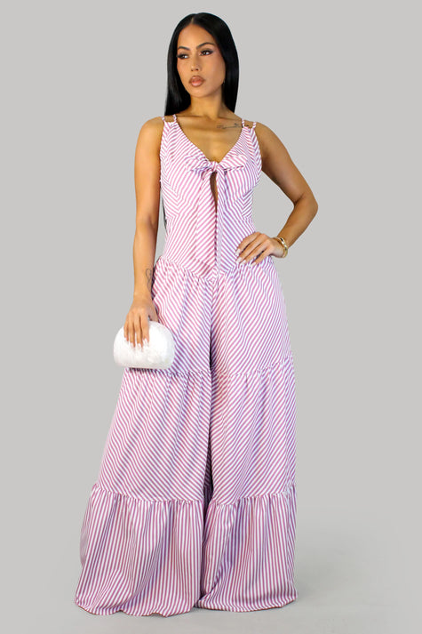 Graced Jumpsuit-- MAGENTA
