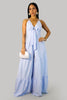 Graced Jumpsuit-- Blue