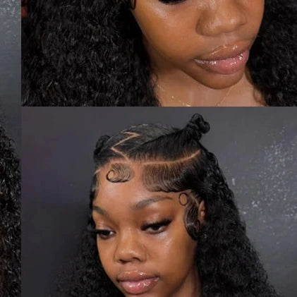 Ginger 34 Inch 13x6 HD Lace Frontal Wigs 250% Water Wave Wig For Women Pre Plucked Curly Human Hair Wigs Virgin Brazilian Hair
