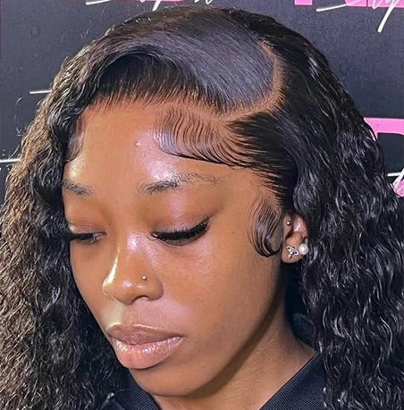 Ginger 34 Inch 13x6 HD Lace Frontal Wigs 250% Water Wave Wig For Women Pre Plucked Curly Human Hair Wigs Virgin Brazilian Hair
