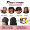 Angel Bye Bye Knots Wigs 1B30 Highlight HD Lace Closure Wig Body Wave Human Hair Wig Ready to Go Glueless Wig Bleached Knots
