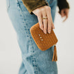 Key Note Woven Wallet: Brown